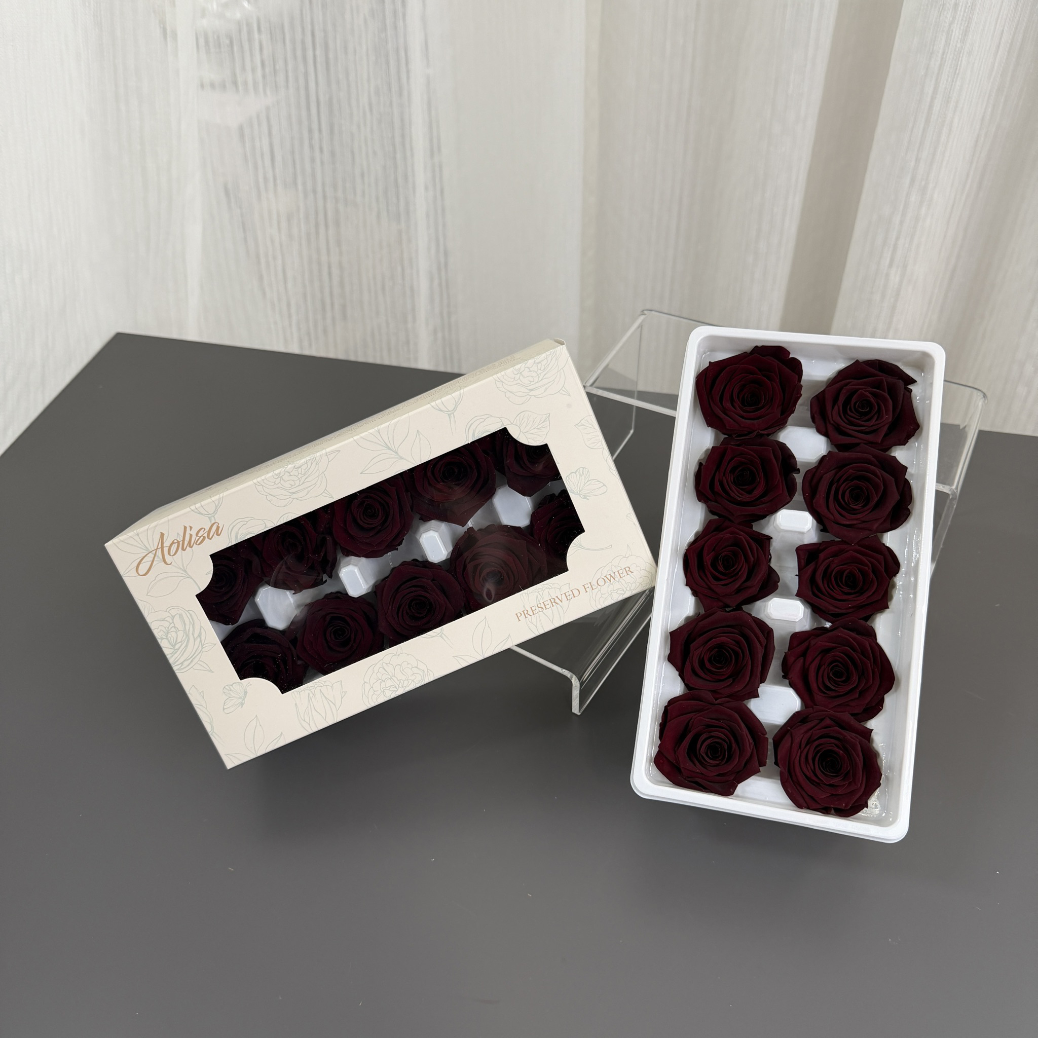 永生玫瑰花【白盒_10朵裝 】