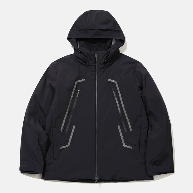 【 DESCENTE｜TEGROVE DUALLESS 絎縫夾克 - 黑 】