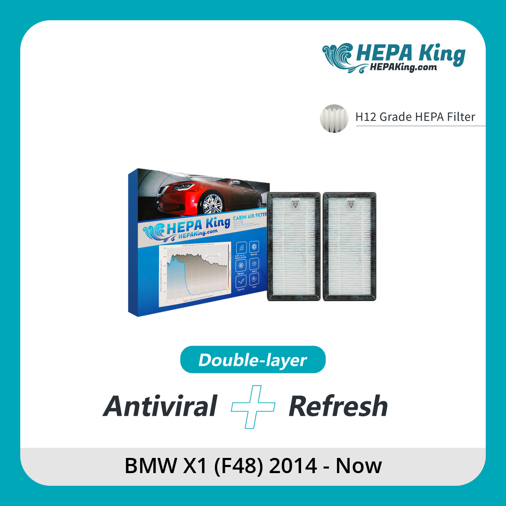 BMW X1 (F48) 2014 - Now HEPA + 蜂窩納米礦晶 冷氣濾網