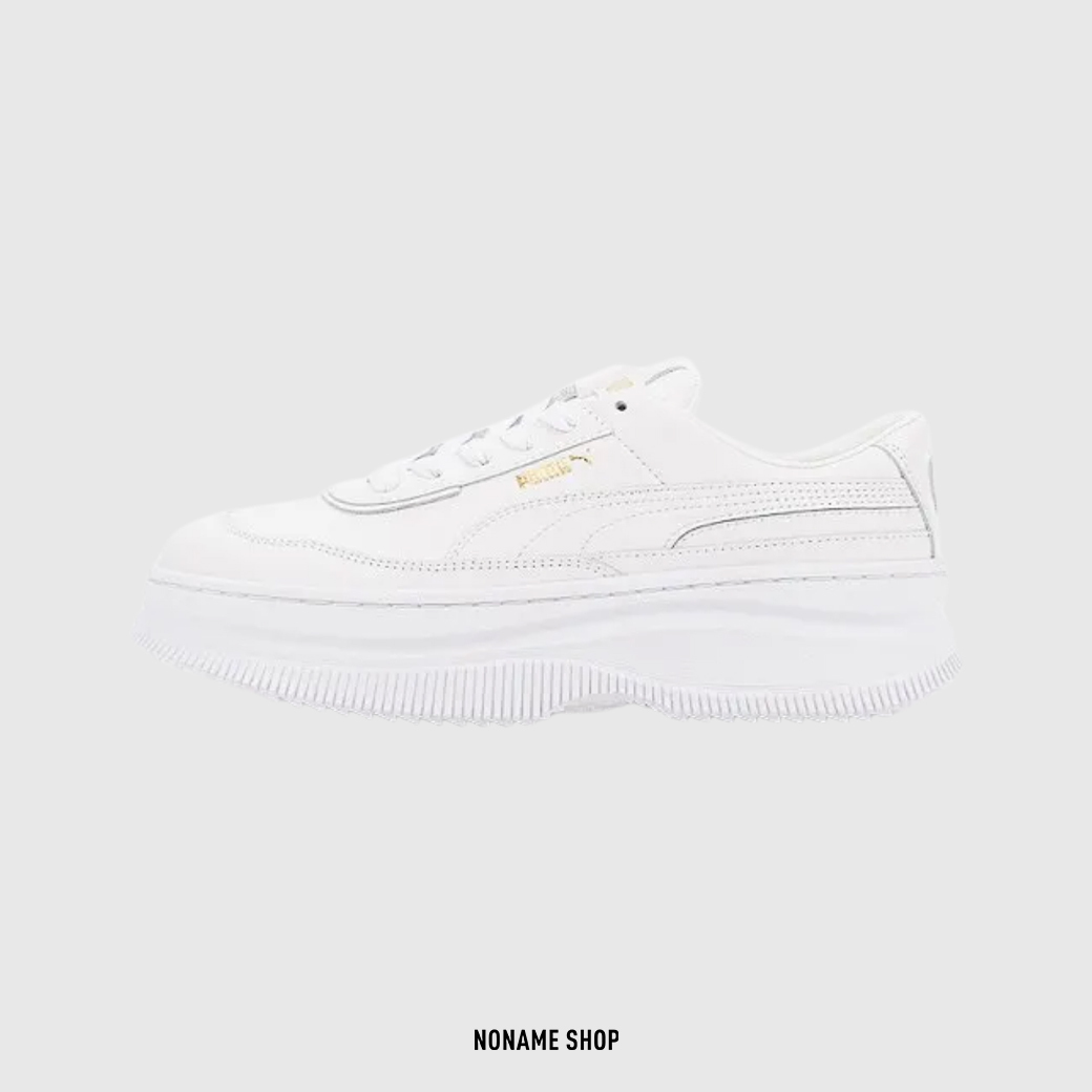🔥(B) 馬上帶走🔥 PUMA DEVA 厚底 皮革 增高 厚底鞋 白 (女款)