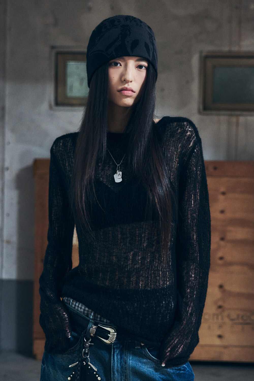 【現貨】Vintage Graphic Jacquard Beanie (Black)