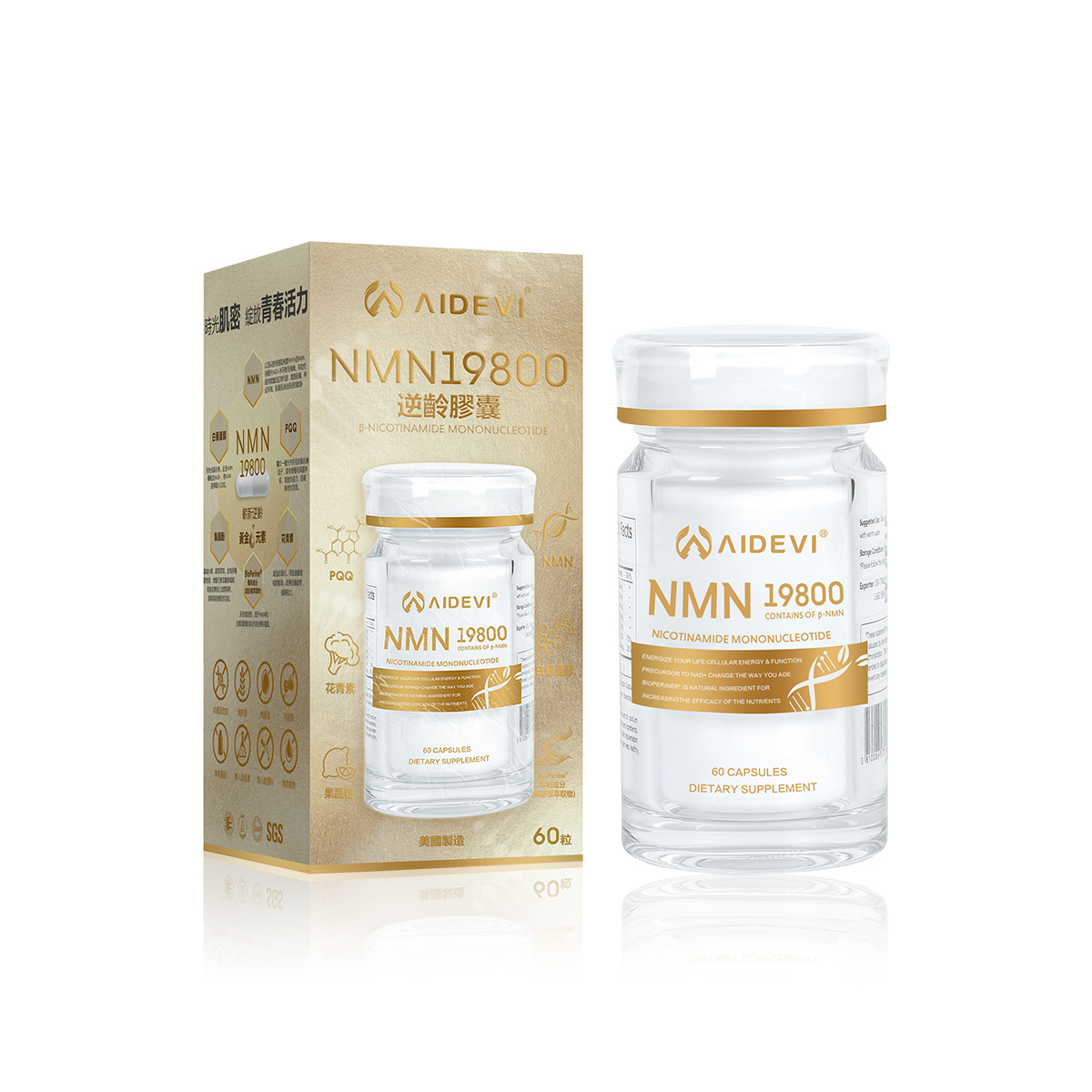 AIDEVI® 全新星級 NMN19800 逆齡膠囊