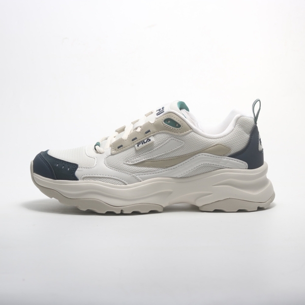 FILA 休閒鞋 WOODBLOCK 白卡其 黑綠 復古 老爹鞋 男女 4C140Y896
