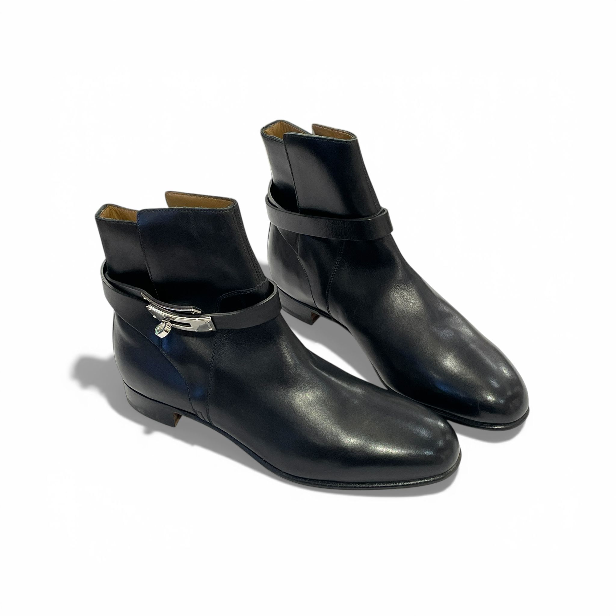 SPECIAL OFFER!!! 全新HERMES KELLY  NEO ANKLE BOOT  37碼  愛馬士短靴 黑色SWIFT銀扣 #BRAND NEW #香榭站正品