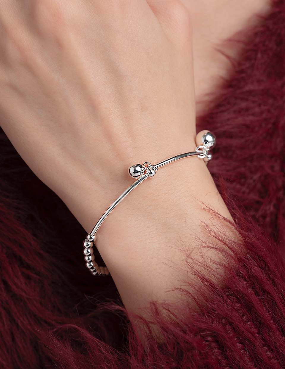 圓珠拼接彈性繩手鍊