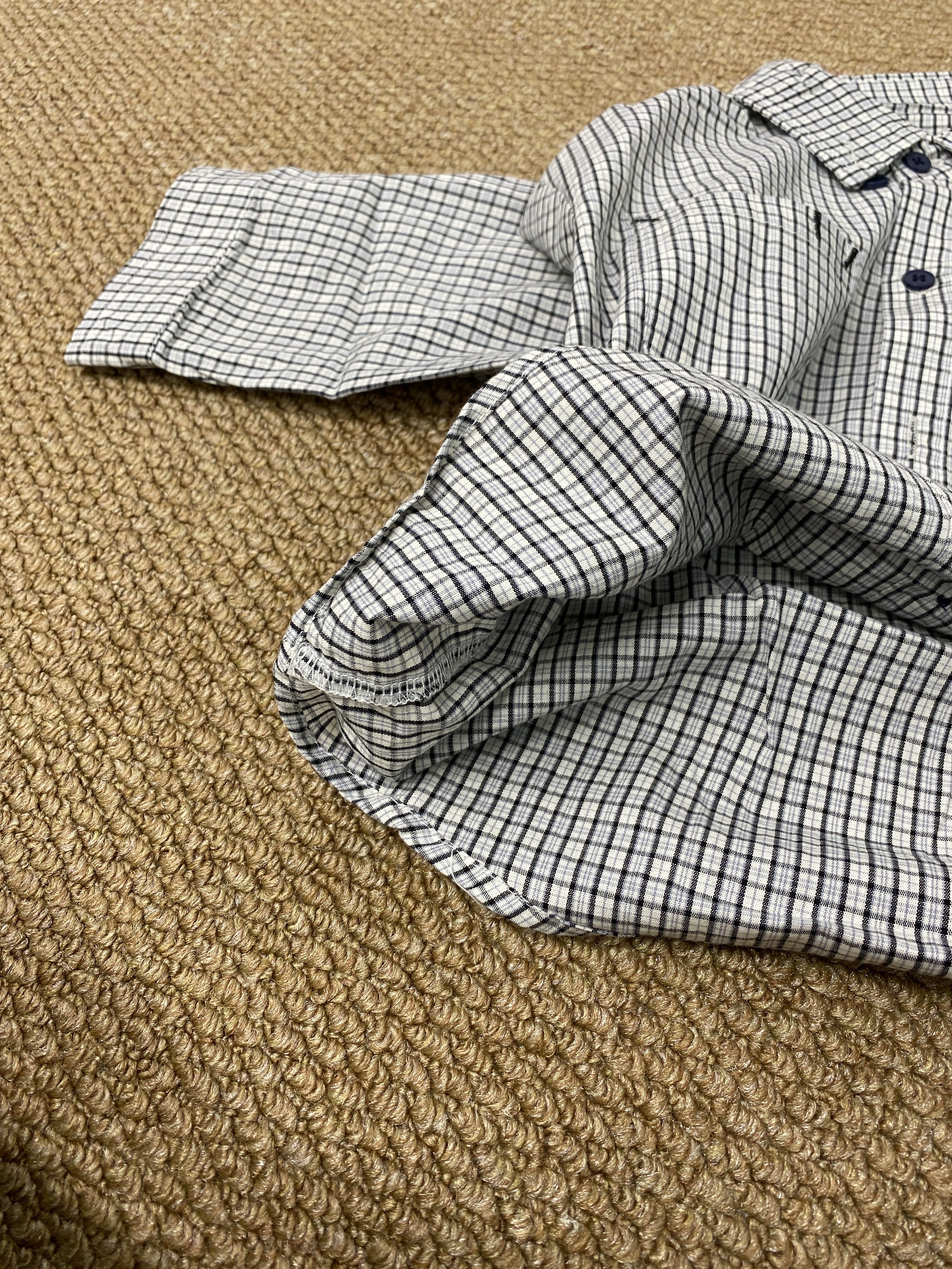 A04231格子補丁襯衫