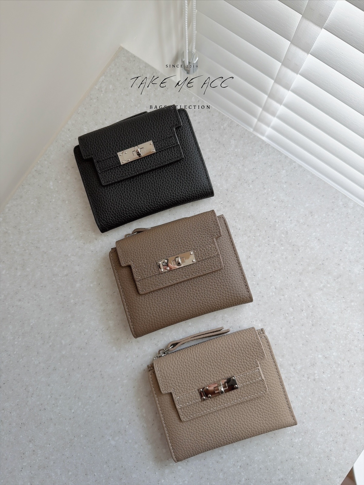 特別年前加開的牛皮小凱莉短夾｜Take Me 闆娘嚴選真皮包