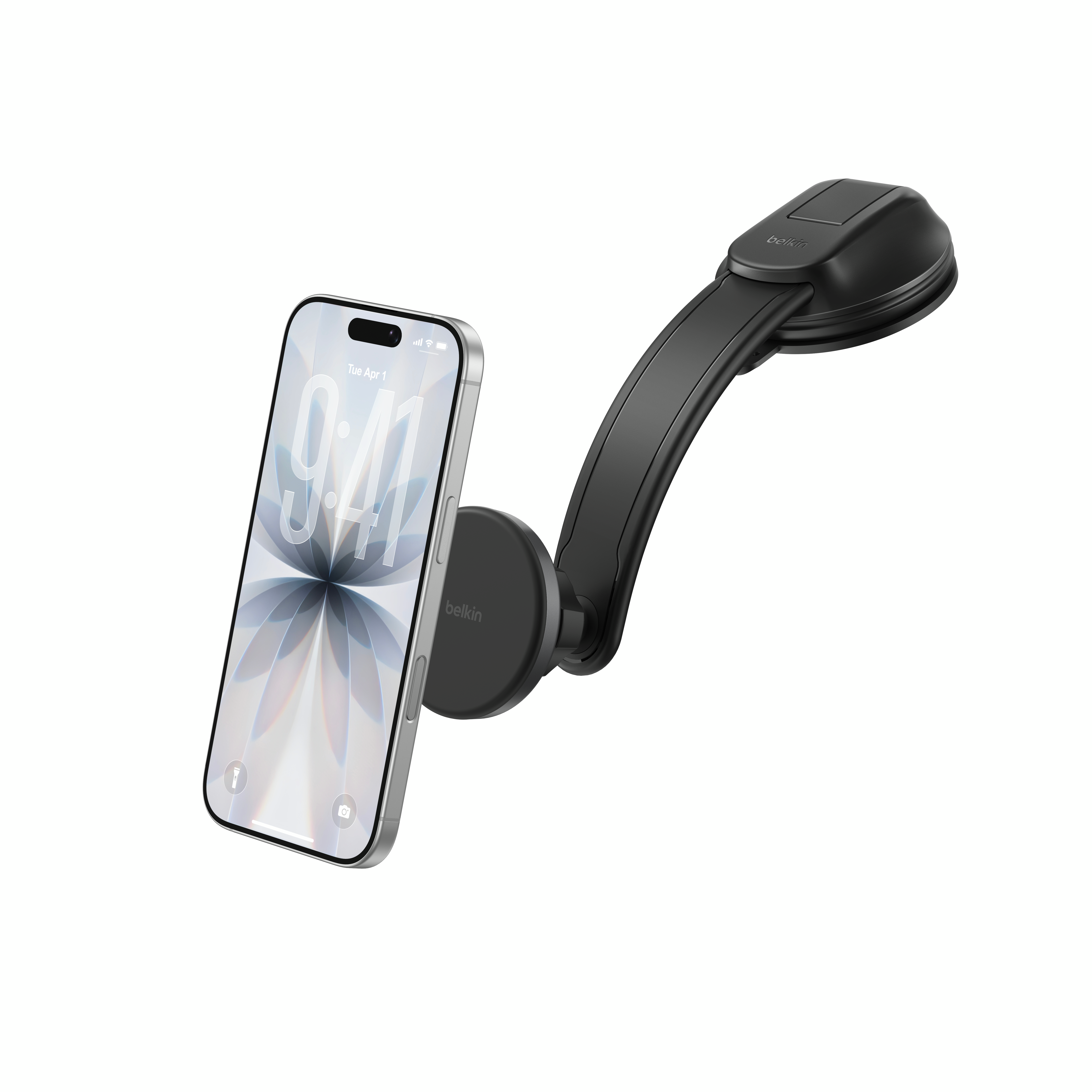 BoostCharge 磁吸無線車用中控台充電支架 (Qi2 / 15W)