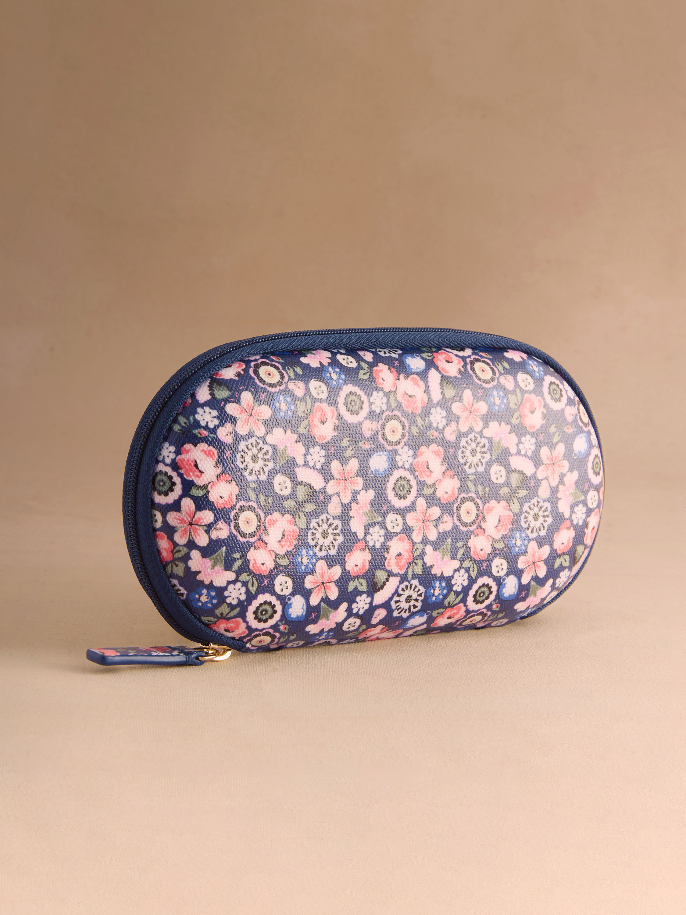 Pearly Queen Ditsy 藍色拉鍊眼鏡盒