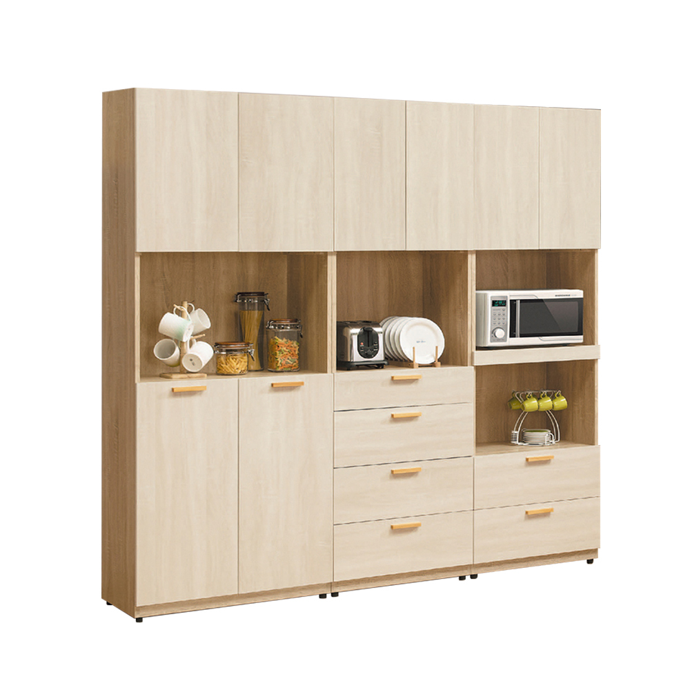 柏蒂家居-席拉6.5尺多功能收納高餐櫃/電器櫃組合