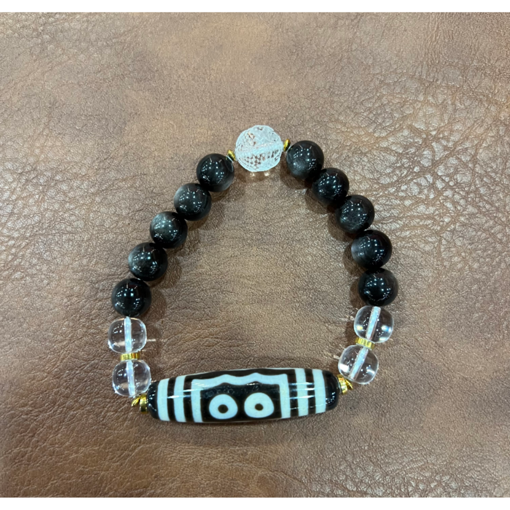 OTH-LLG0202-017 黑白五眼手串 12mm*45mm (A17)