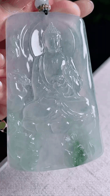 12232 翡翠高冰飄花阿彌陀佛