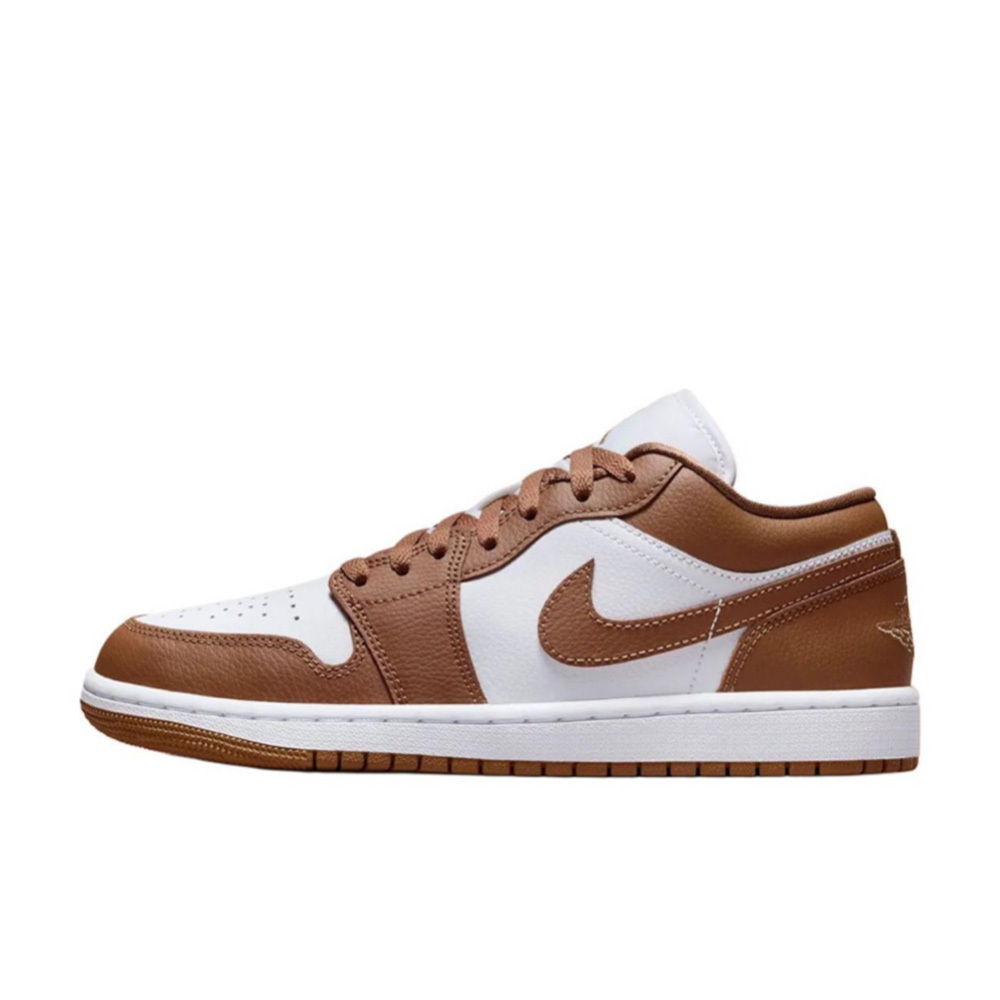 W Nike Air Jordan 1 Low 白棕 AJ1 時尚 舒適 經典 百搭 休閒鞋 女鞋 DC0774-202
