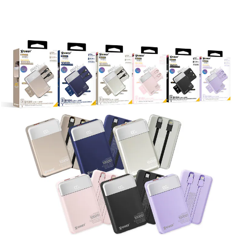 (6464)XPower B10H 3輸出雙內置線Type-C PD/Lightning 10000mAh PD+SCP 移動電源