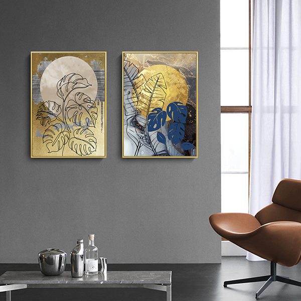 金燦植語輕奢無框掛畫