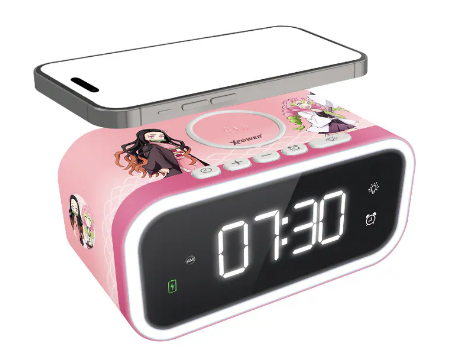 (6466) XPower x 鬼滅之刃 QIC3 15W無線充電多合一夜燈鬧鐘