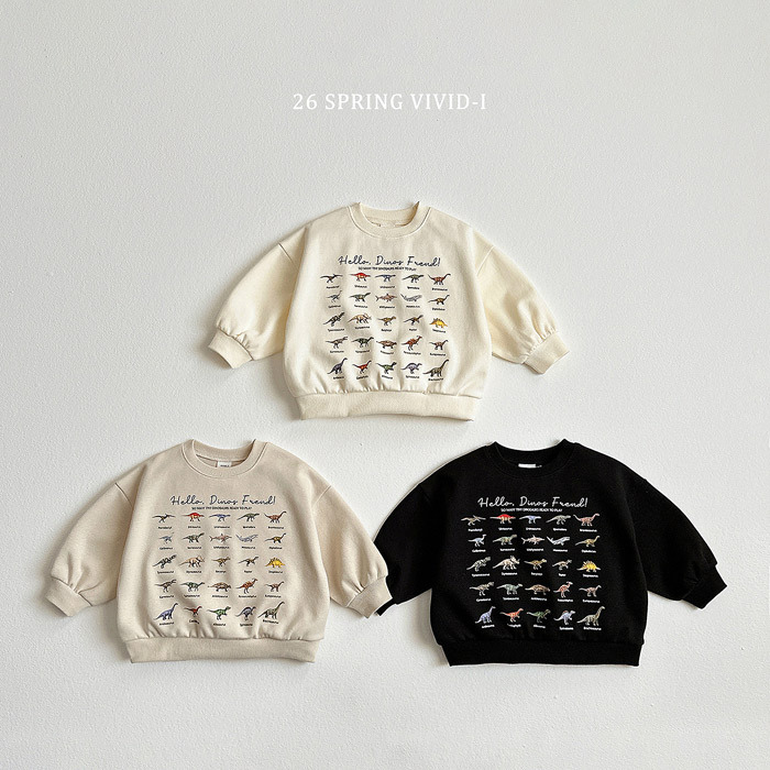 正韓春vividi 三色恐龍圖鑑上衣