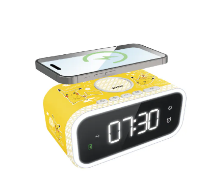 (6467) Pokémon Pikachu 多合一15W無線充電夜燈鬧鐘