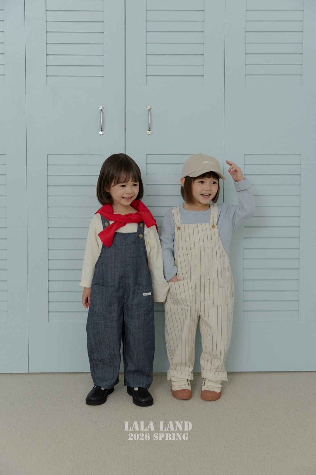 韓國🇰🇷 LALA LAND 直條吊帶褲(XS-XL)