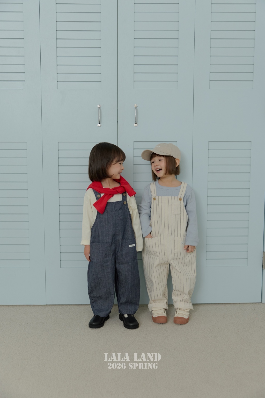 韓國🇰🇷 LALA LAND 直條吊帶褲(XS-XL)