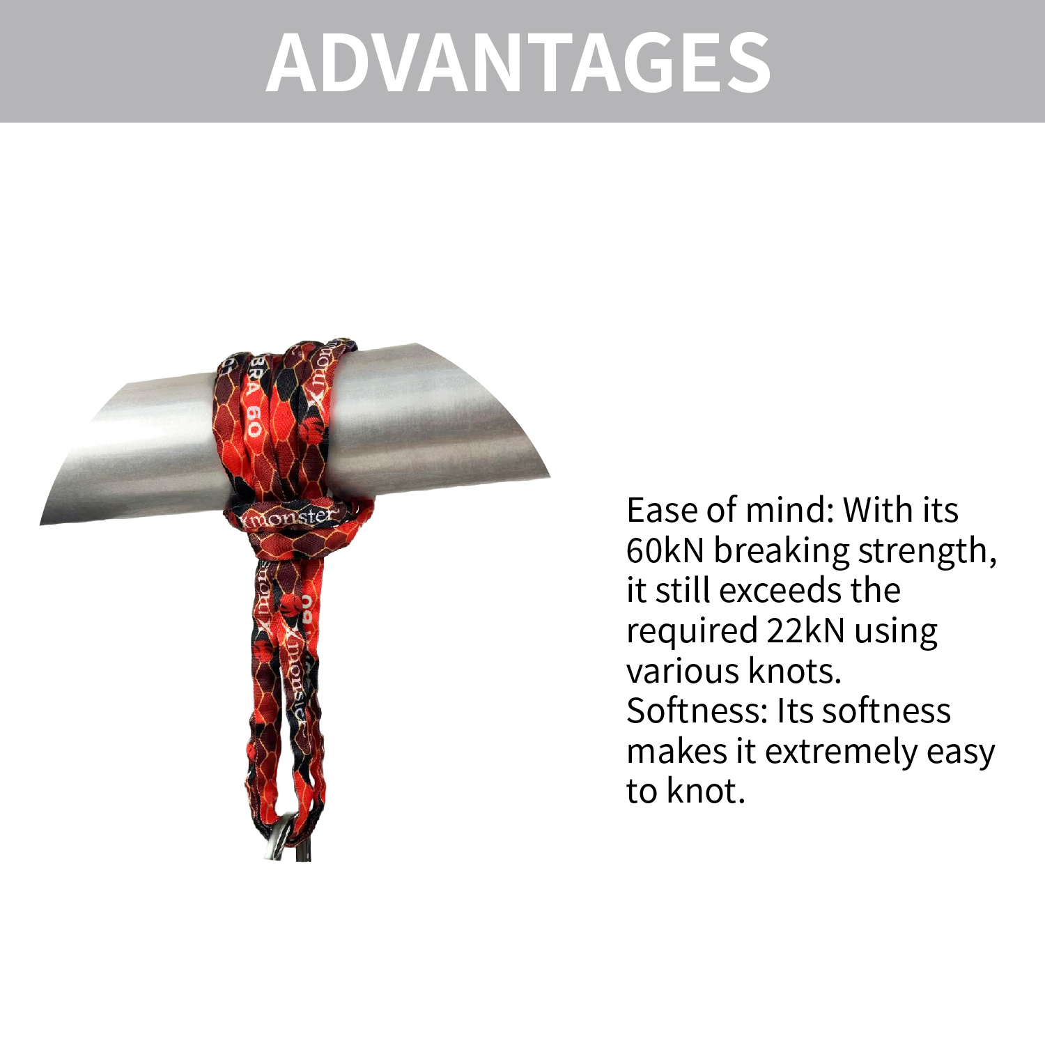 COBRA™ 60 / High Strength Round Sling Safety Lanyard