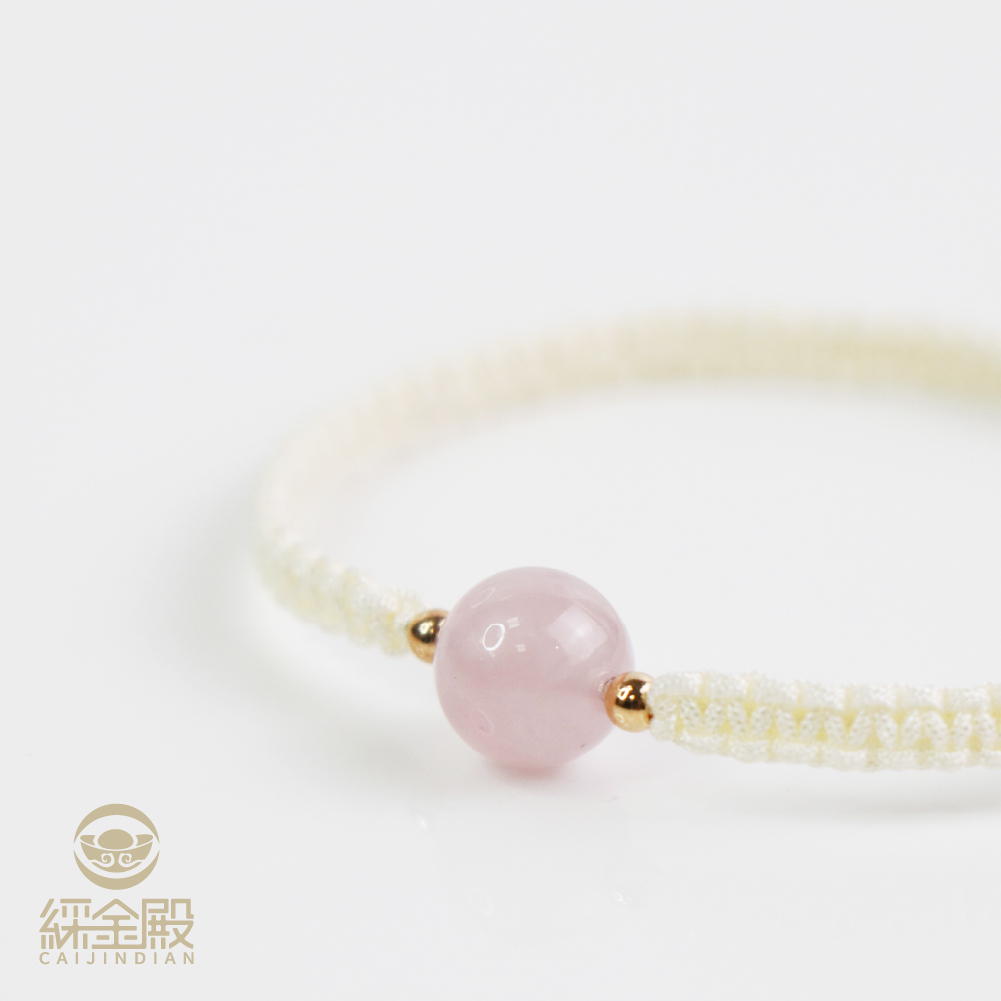 粉晶提升魅力手繩｜《含過爐》提升人際關係｜異性緣 ｜ 招貴人｜桃花【綵金殿】