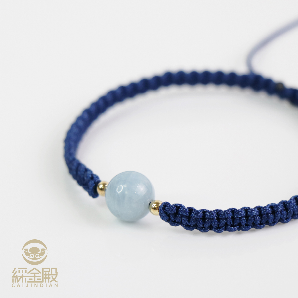 海藍寶開智慧手繩｜《含過爐》開智慧｜提升表達力｜ 溝通｜穩定情緒【綵金殿】