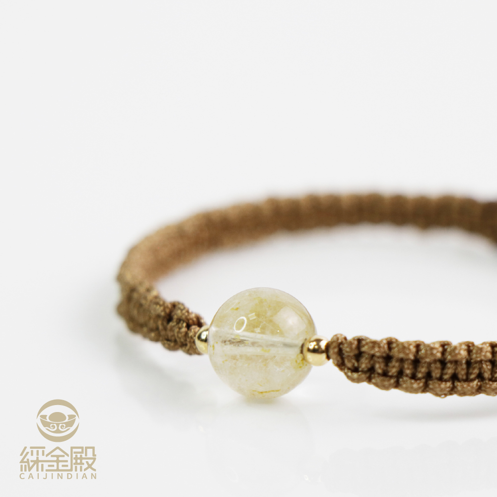 黃髮石提升事業運手繩｜《含過爐》防小人｜求升職 ｜ 聚財｜化犯太歲【綵金殿】