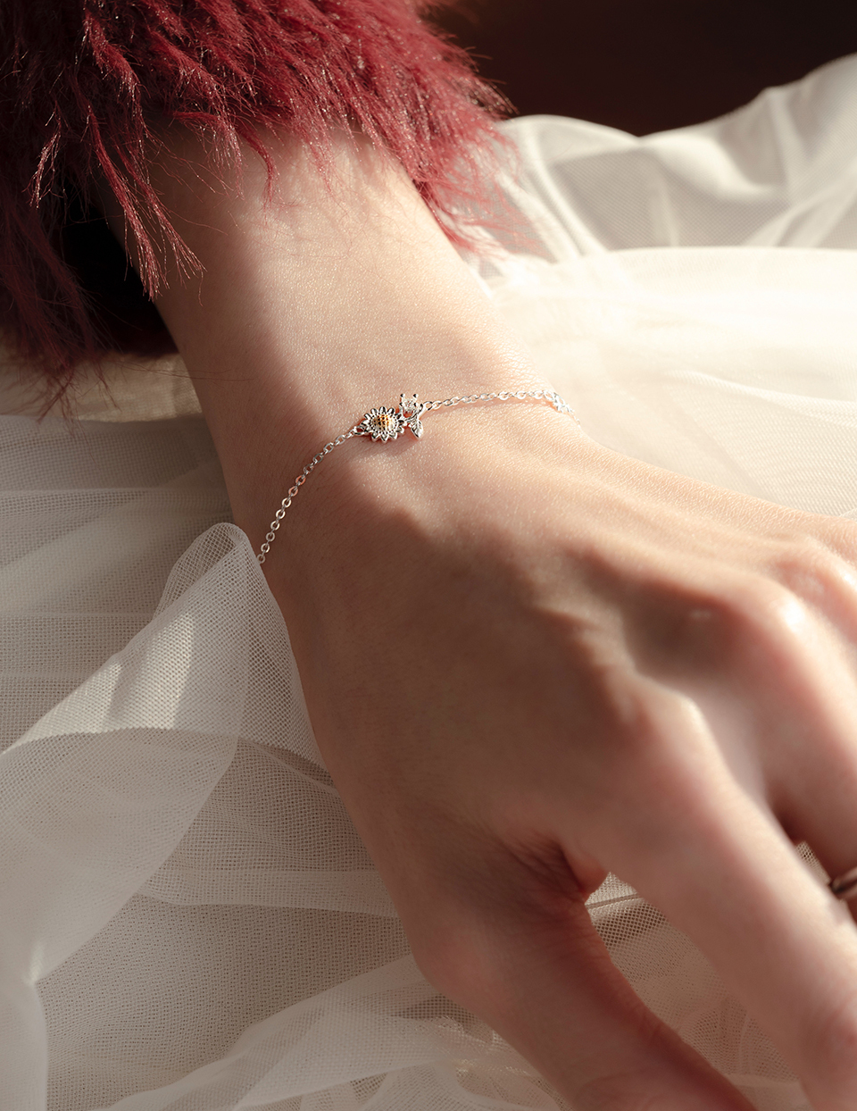 【925純銀】春暖向日葵手鍊