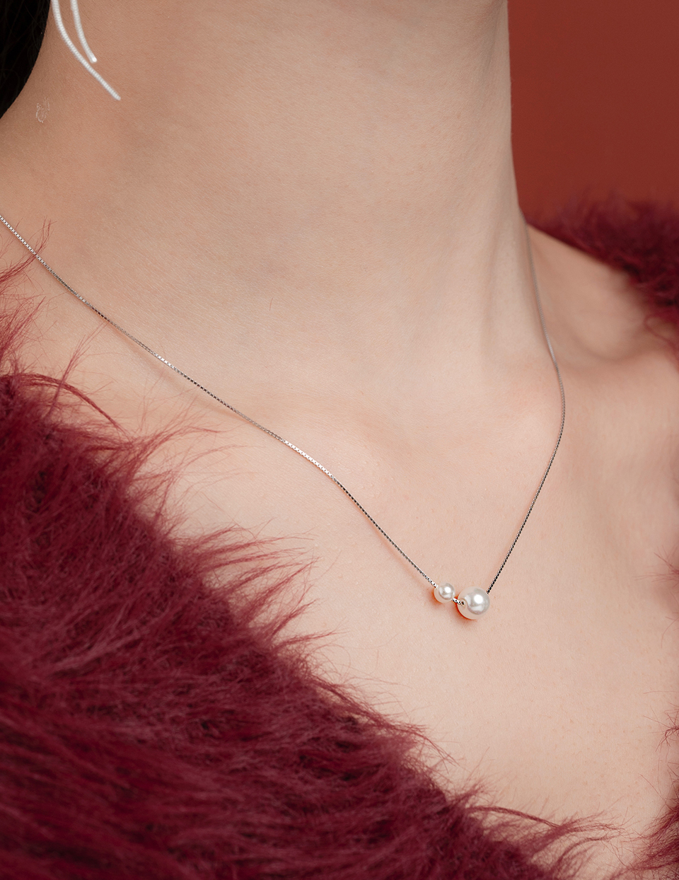 【925純銀】珍珠氣泡項鍊