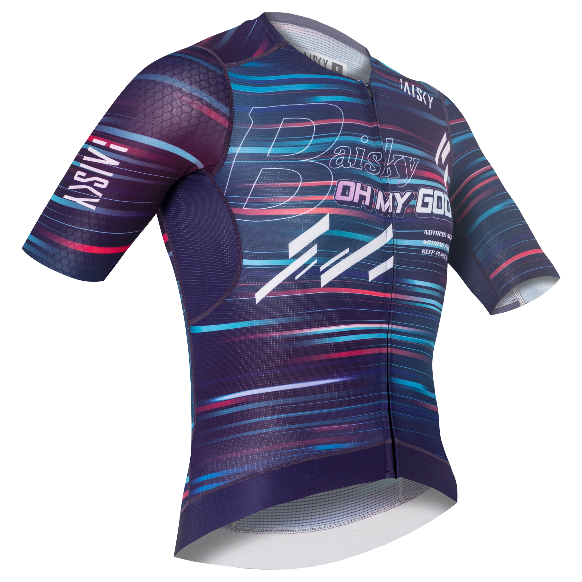 男款空力短車衣 星語 藍