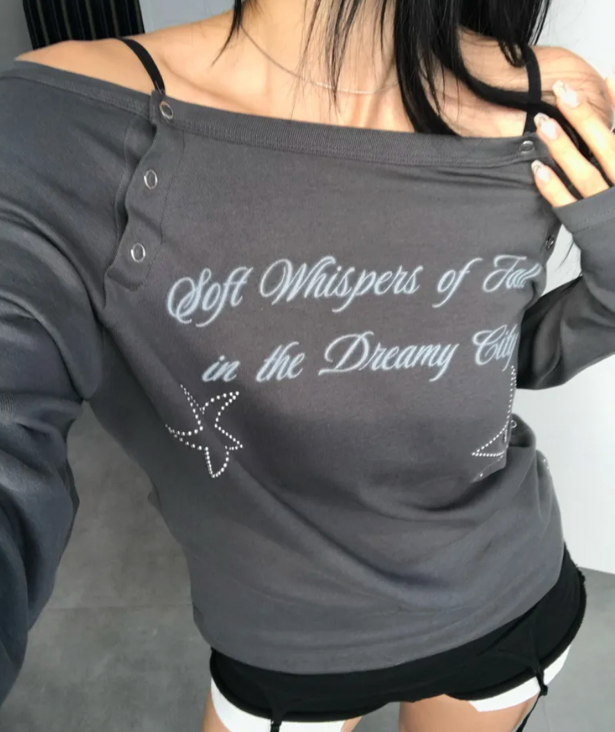 ILLIGO 斜肩鈕扣長袖(3色) FEB