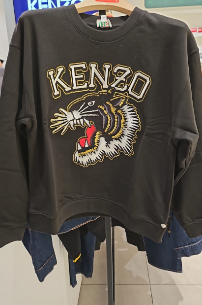 UK145 KENZO 虎頭大LOGO金線特別版女裝衛衣 M 胸： 57 cm 長： 60 cm