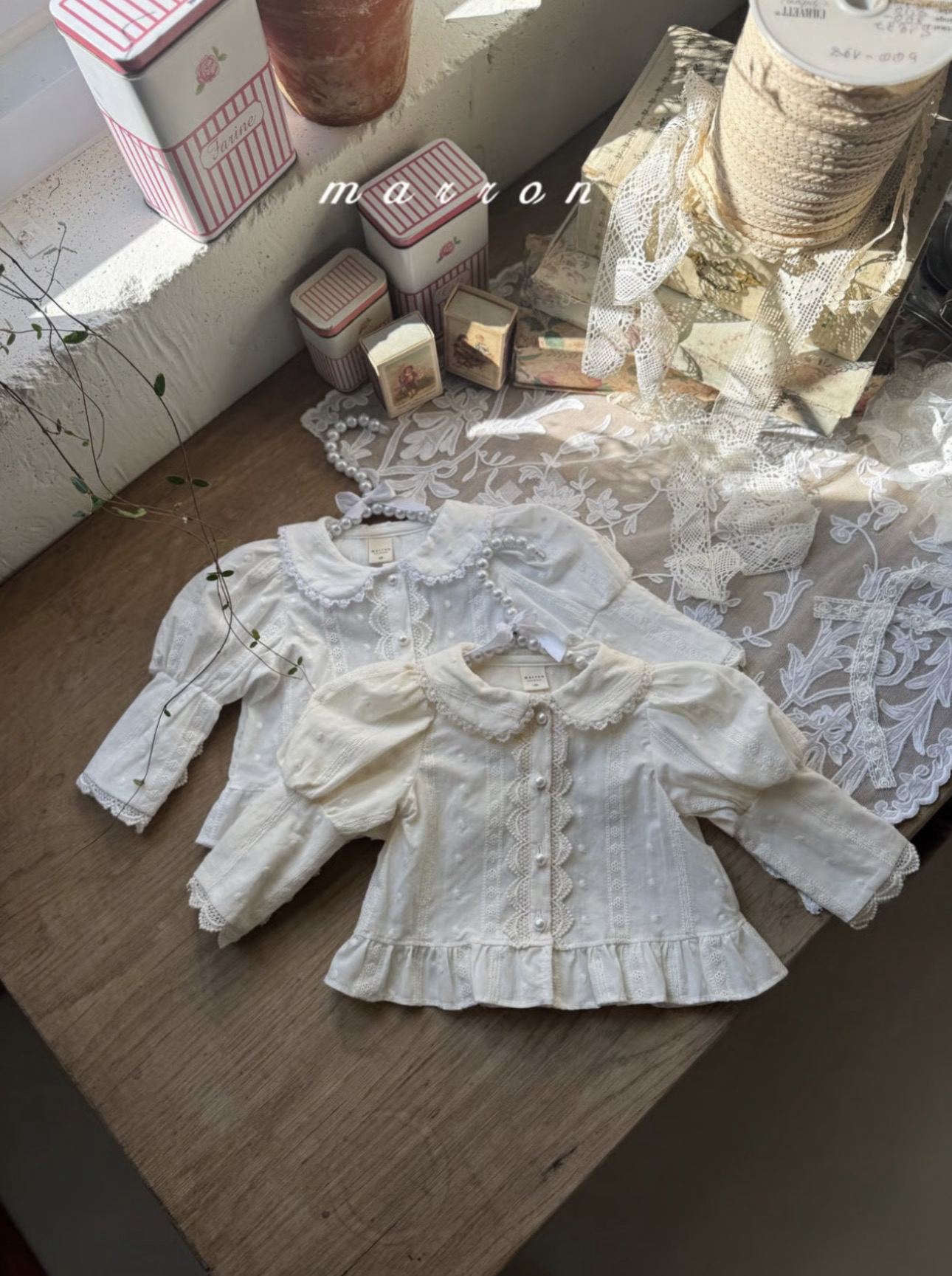 Marron Frosted Blouse