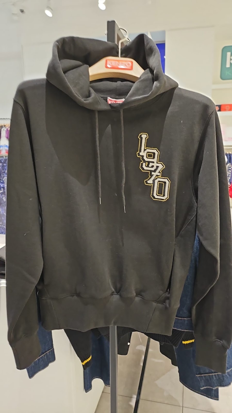 UK143 KENZO 前簡約後虎頭大LOGO女裝金銀線特別版衛衣 XS 胸： 49 cm 長： 58 cm