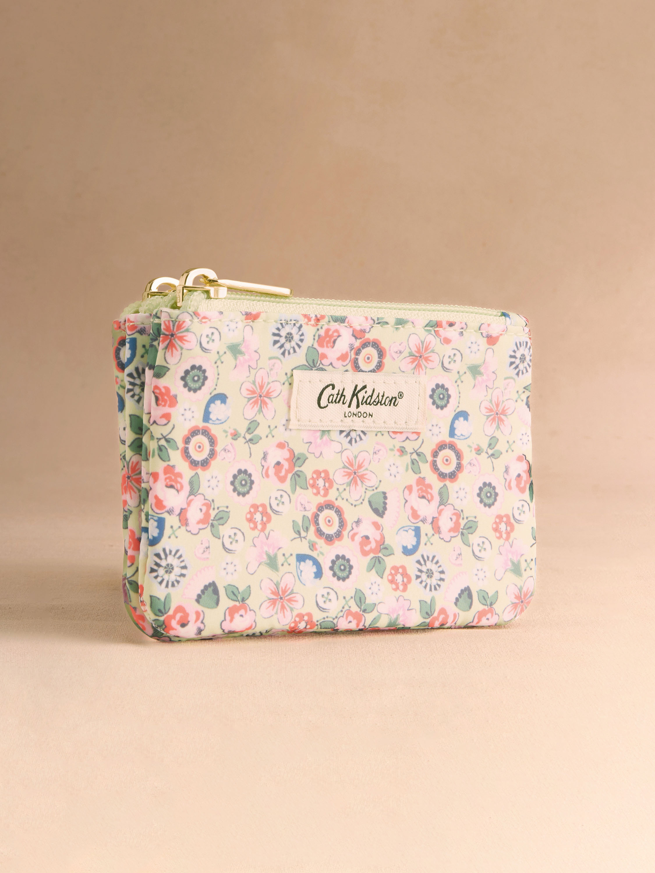 Pearly Queen Ditsy 雙層拉鍊零錢收納包
