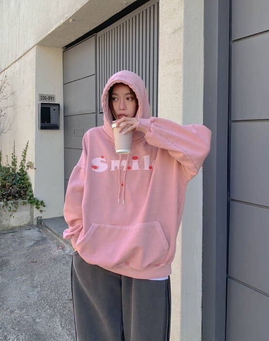 ᴴᴼᵀ ▸▸店長推薦◃◃ 秋冬新款/Smile水洗刷毛大學t MANIFEST正韓🇰🇷