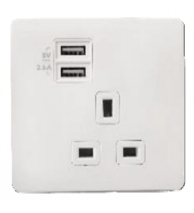 豐葉牌 13A無制單蘇底+2XUSB