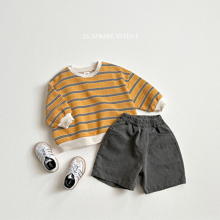 正韓春vividi 三色條紋上衣