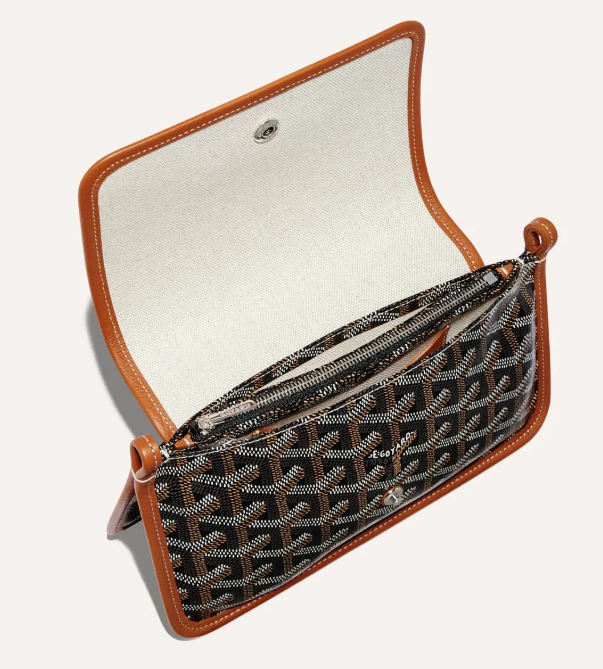 UK103 Goyard Plumet Pouch Wallet - 啡色 PLUMETPMLTY01CL03P 20.5 x 14 cm