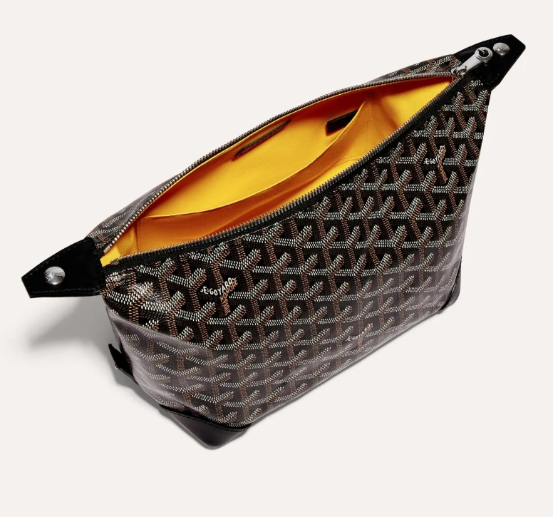 UK100 Goyard Bowling 25 Toiletry Bag - 黑色 BOWLIN025TY01CL01P 24 x 13 cm