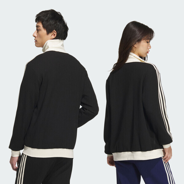Adidas 愛迪達 Waffle Bbtt JW0110 男女 立領外套 運動外套 休閒穿搭 華夫格 黑白 亞版
