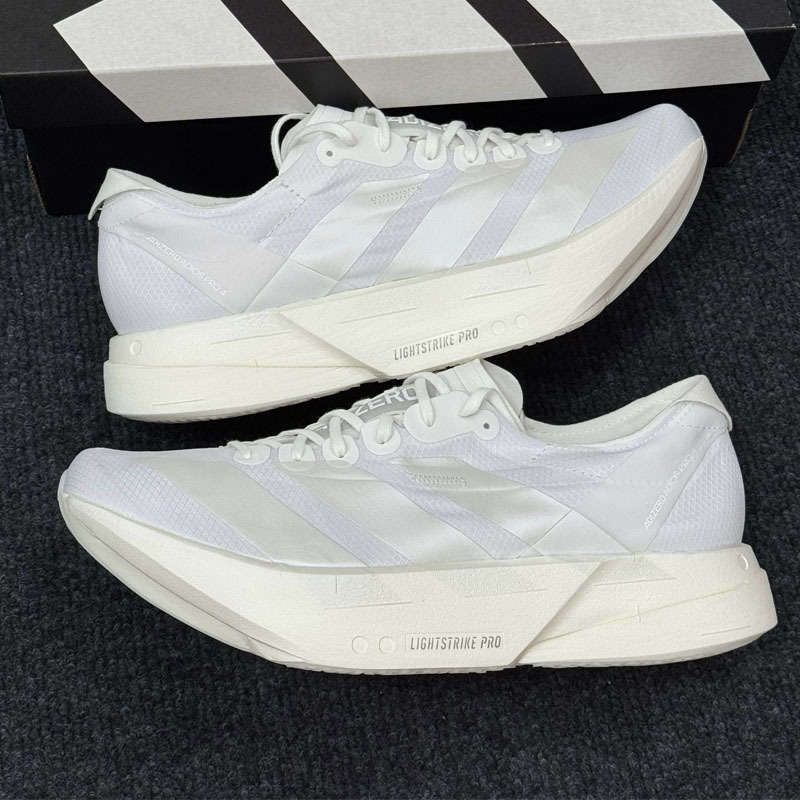 限時特價連線代購〈原價7800特價4999不退換〉ADIZERO ADIOS PRO 4 全白跑鞋【JR6366】