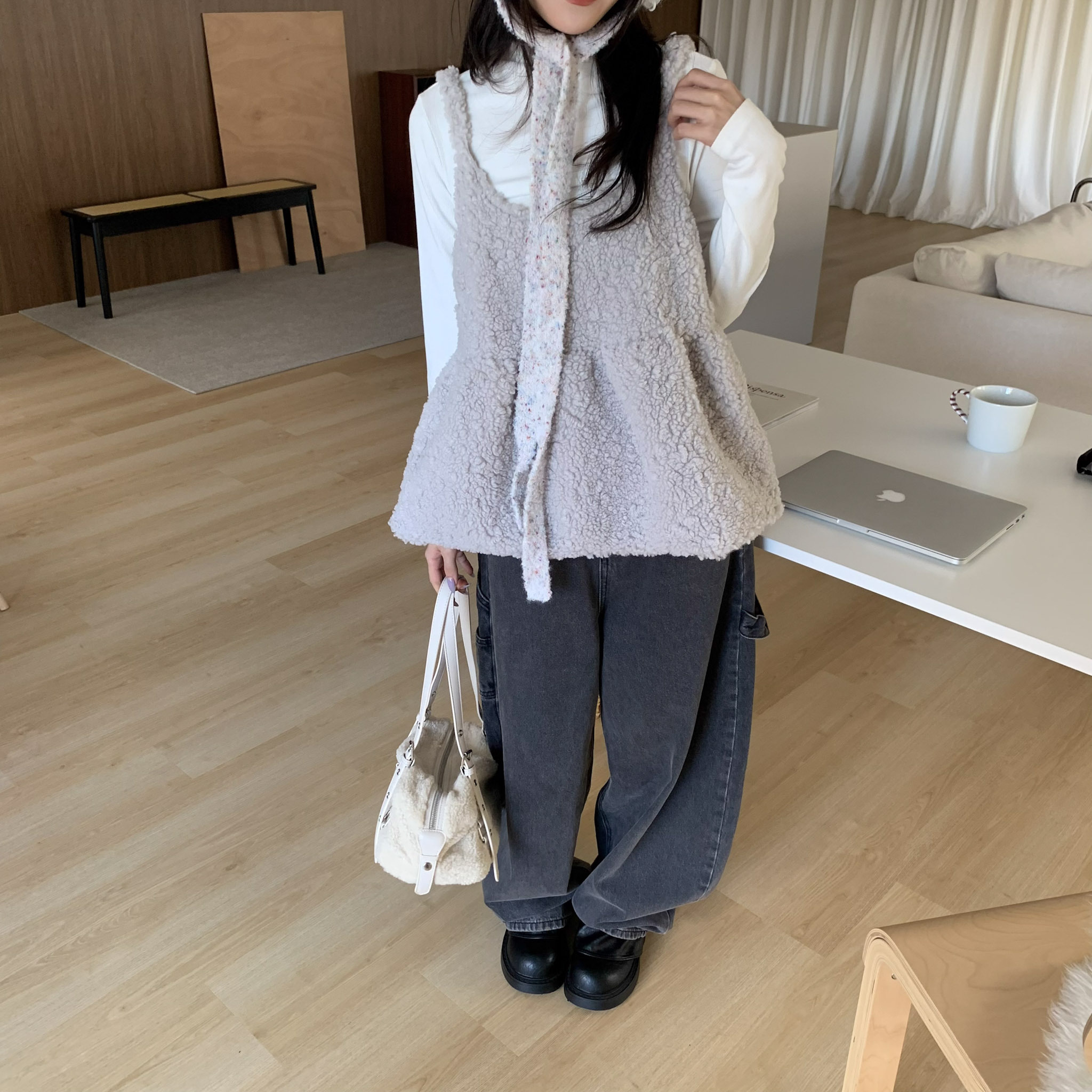 ISA_走春小可愛! 軟萌加分羊羔毛娃娃衫_61001