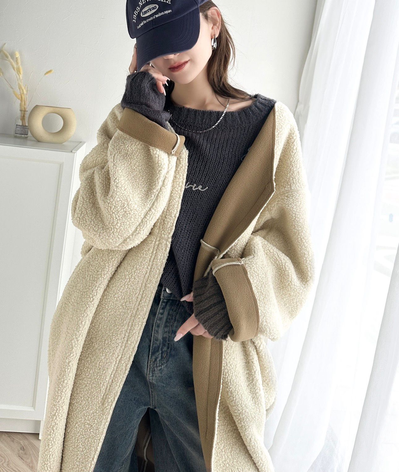 【預購】JN020204 classicalelf 慵懶系羊羔毛大衣