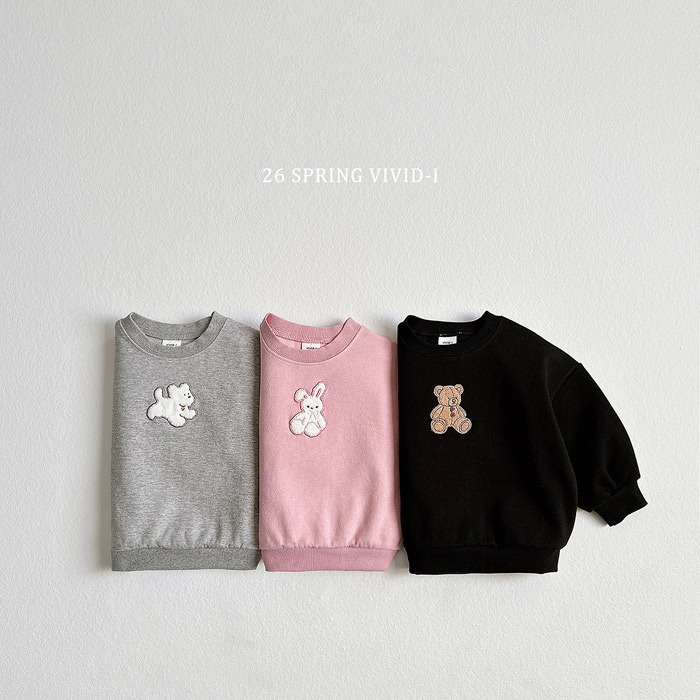 正韓春vividi 三色植絨感動物上衣