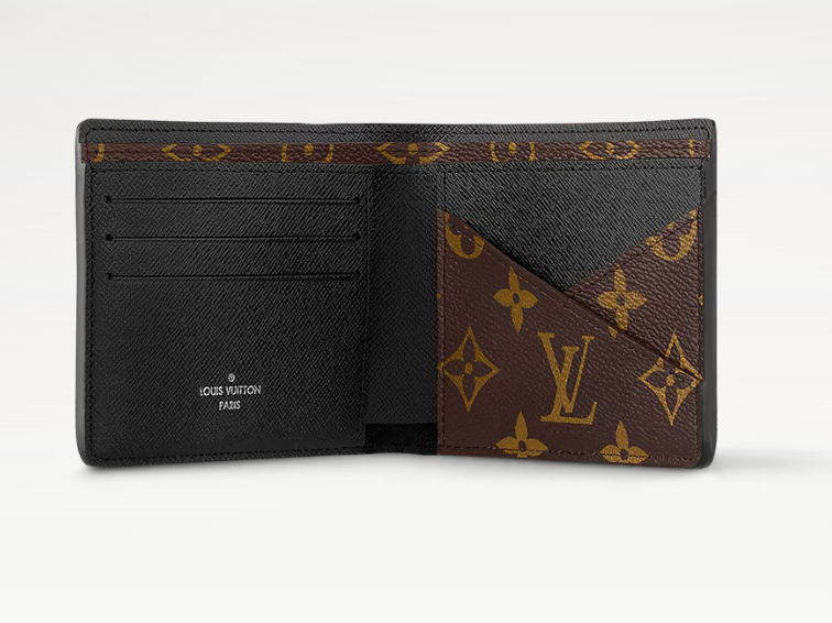 UK067 LV Multiple 銀包 - 黑拼色 M69408 11.5 x 9 cm