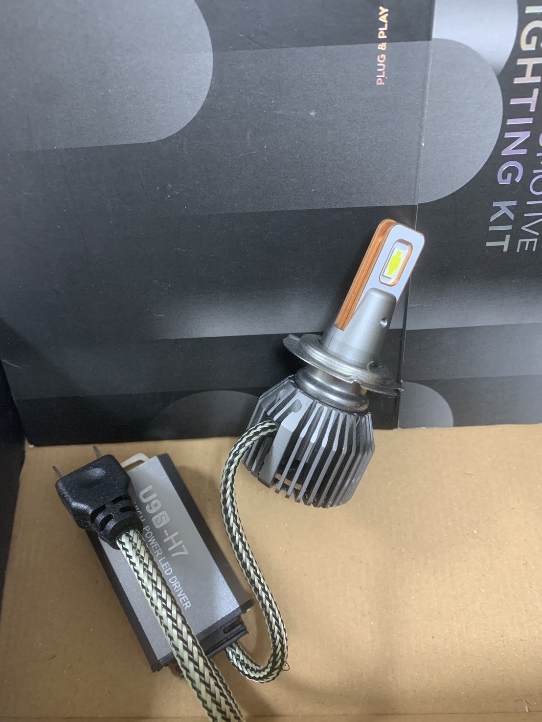 【庫存出清】U9S H7 LED 大燈 白光 40W 風扇款 七天保固 (兩顆合售)