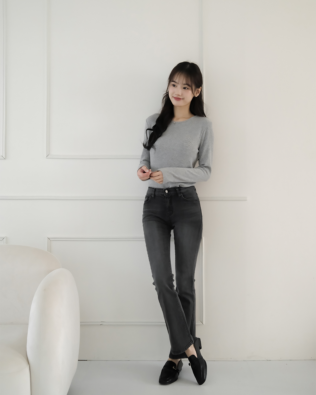 🚀當日出貨【🌸早春新品 】每天都能穿親膚彈力棉直坑上衣( 5 colors)