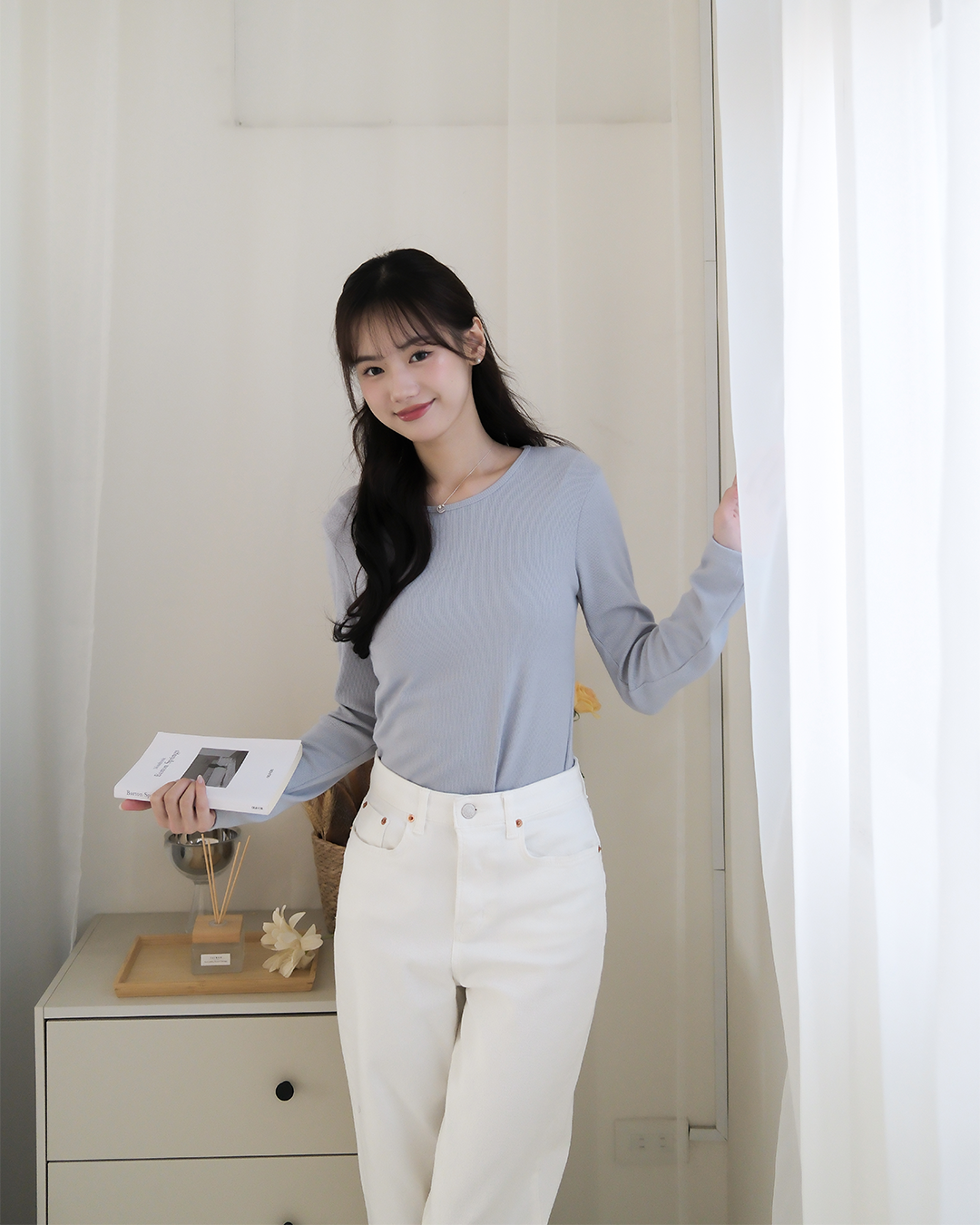 🚀當日出貨【🌸早春新品 】每天都能穿親膚彈力棉直坑上衣( 5 colors)